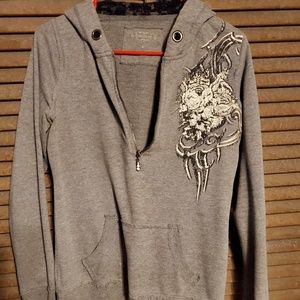Long sleeve hooded shirt